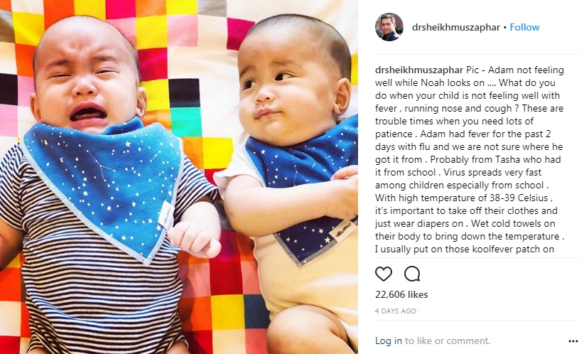 Dr Sheikh Muszaphar Kongsi Caranya Urus Anak Demam. Tunggu 