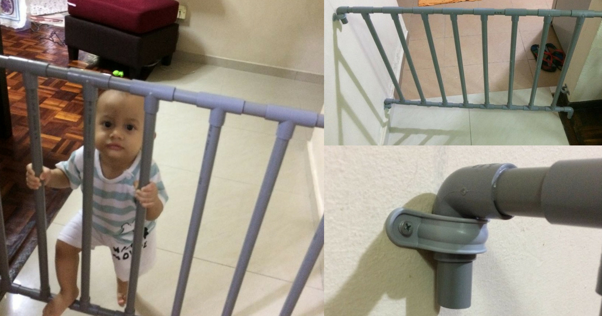 Hanya Dengan Modal RM30, Boleh Buat Sendiri Pagar Keselamatan Bayi Di